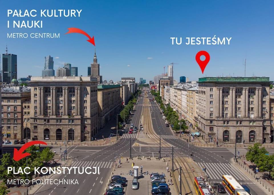 דירות ורשה Lux Apartament W Centrum, Plac Konstytucji, Klimatyzacja, Widokowy מראה חיצוני תמונה